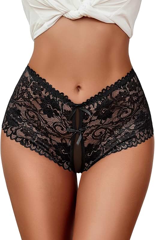 Lace High Waist Cheeky Panties for Women