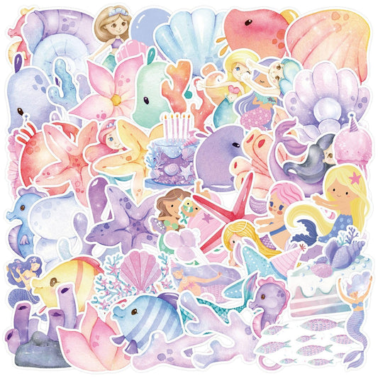 50 Waterproof Cute Stickers for Kids and Teens