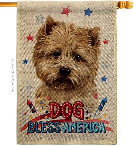 Patriotic Dog House Flag for Garden or Yard