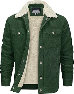 Men's Corduroy Sherpa Lined Winter Coat