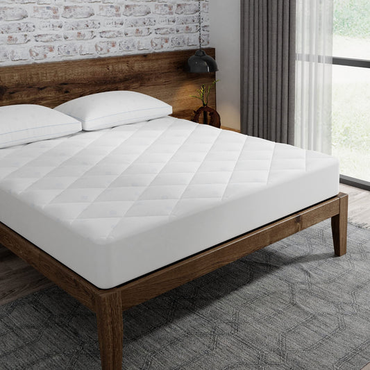 Epic Chill Powered by REACTEX Cooling Mattress Pad, King, White