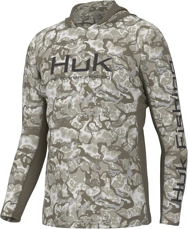 Men's Hoodie with Sun Protection and Pattern