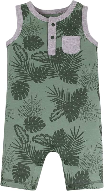 Organic baby rompers for boys and girls