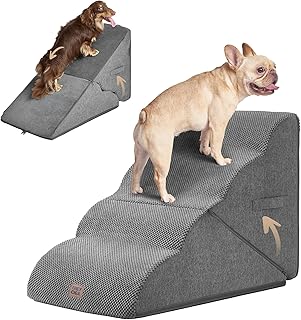Foldable Dog Stairs for High Beds, 4 Steps