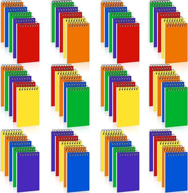 60 Spiral Memo Pads, 3x5 Inches, 75 Sheets