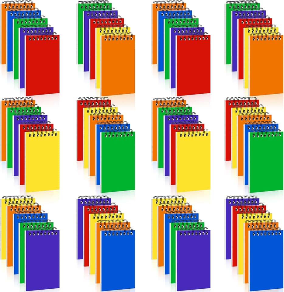60 Spiral Memo Pads, 3x5 Inches, 75 Sheets