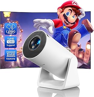 Portable 1080P WiFi and Bluetooth Mini Projector