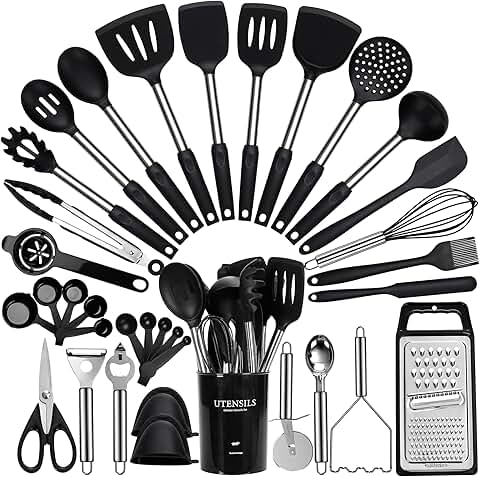 35-Piece Kitchen Utensil Set with Holder