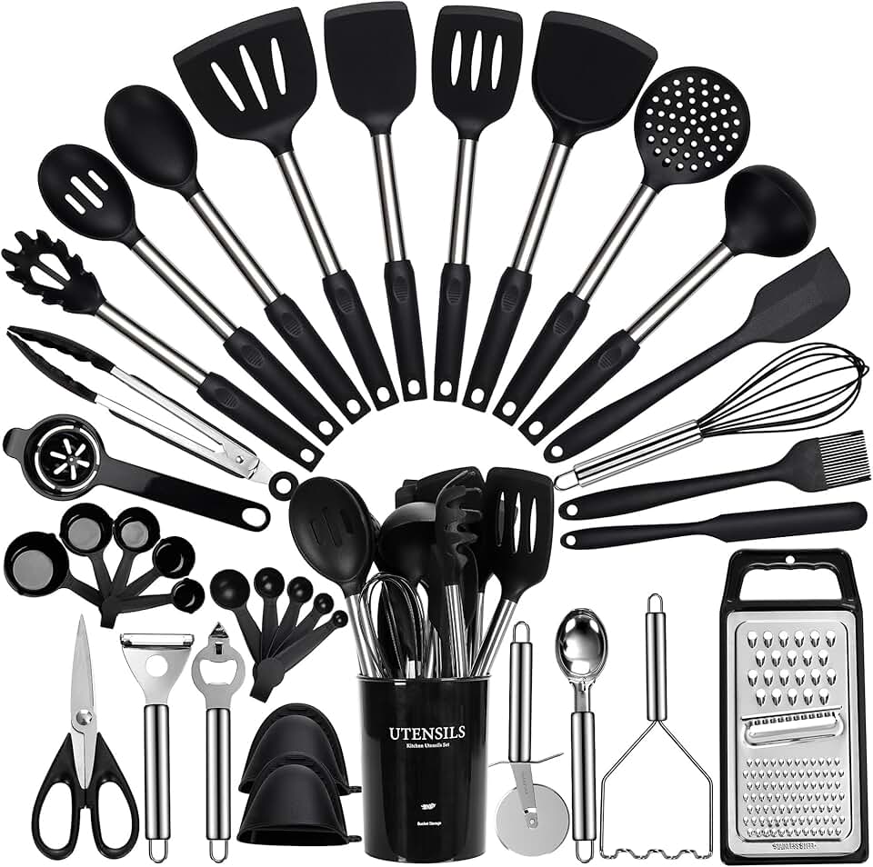 35-Piece Kitchen Utensil Set with Holder