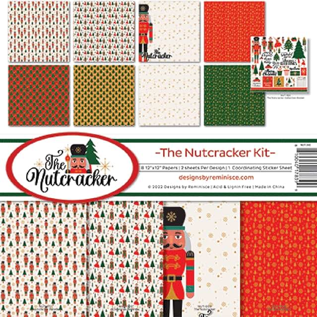 Reminisce Nutcracker Scrapbook Collection Kit White