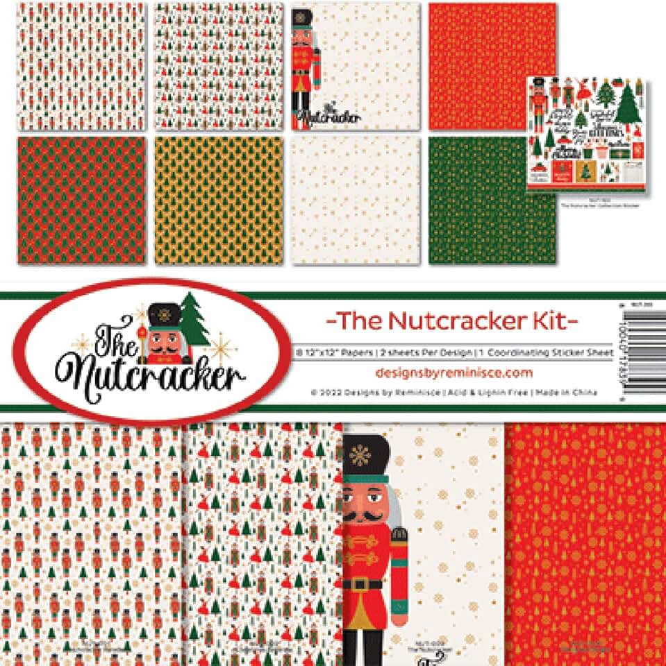 Reminisce Nutcracker Scrapbook Collection Kit White