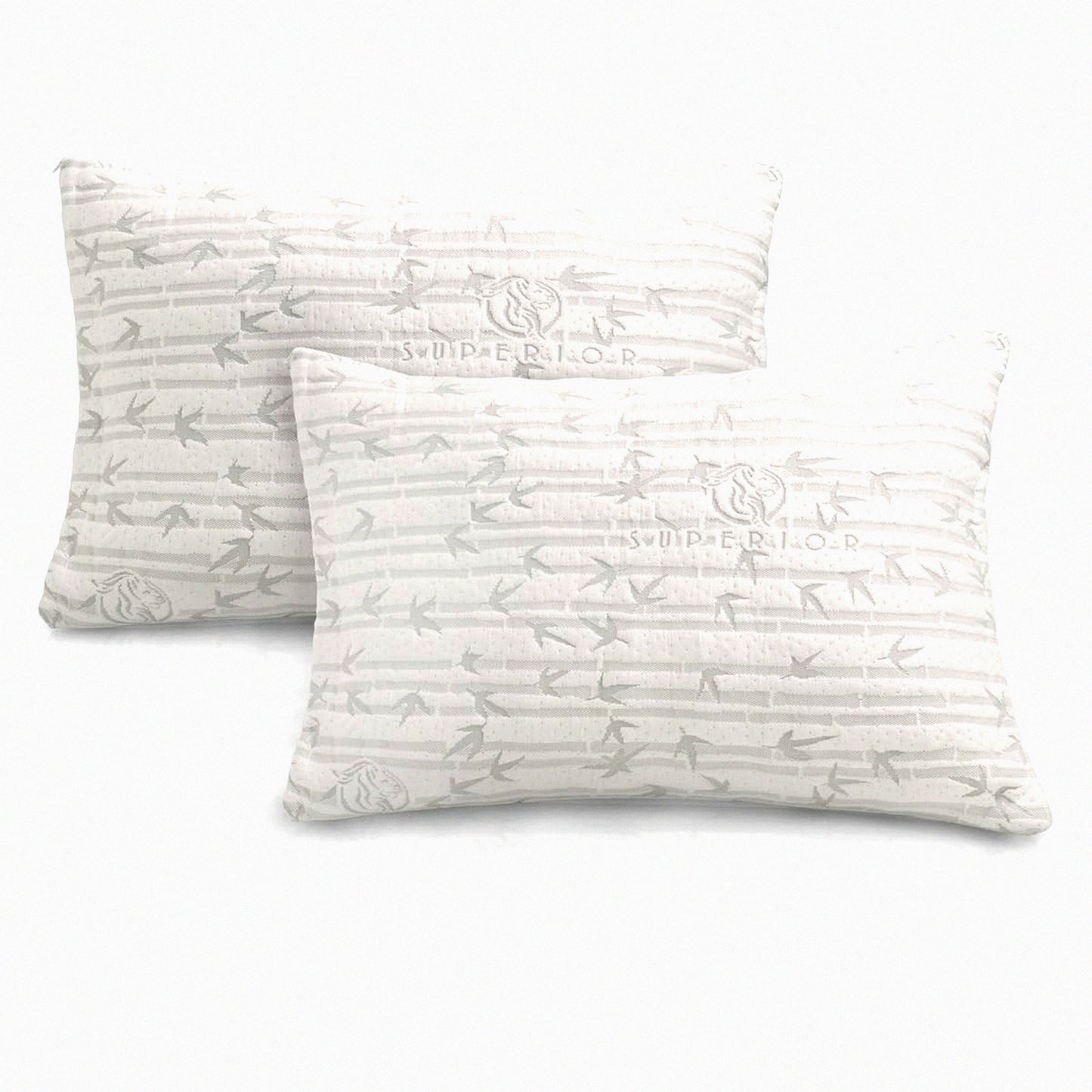 CoolBamboo Comfort Pillow - Breathable Cooling Support for Neck, Side, and Back. Rayon from Bamboo Cover with Shredded Memory Foam Filling. Queen Size 19" x 28".