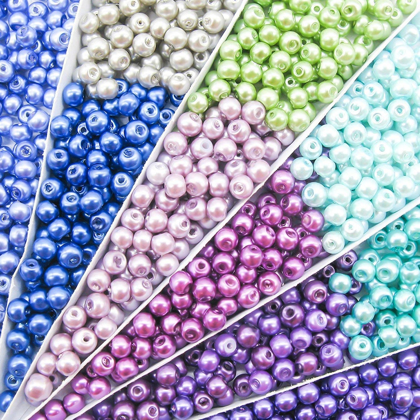 1000pcs Multi-Color 4mm Pearl Beads for DIY Jewelry and Decorations