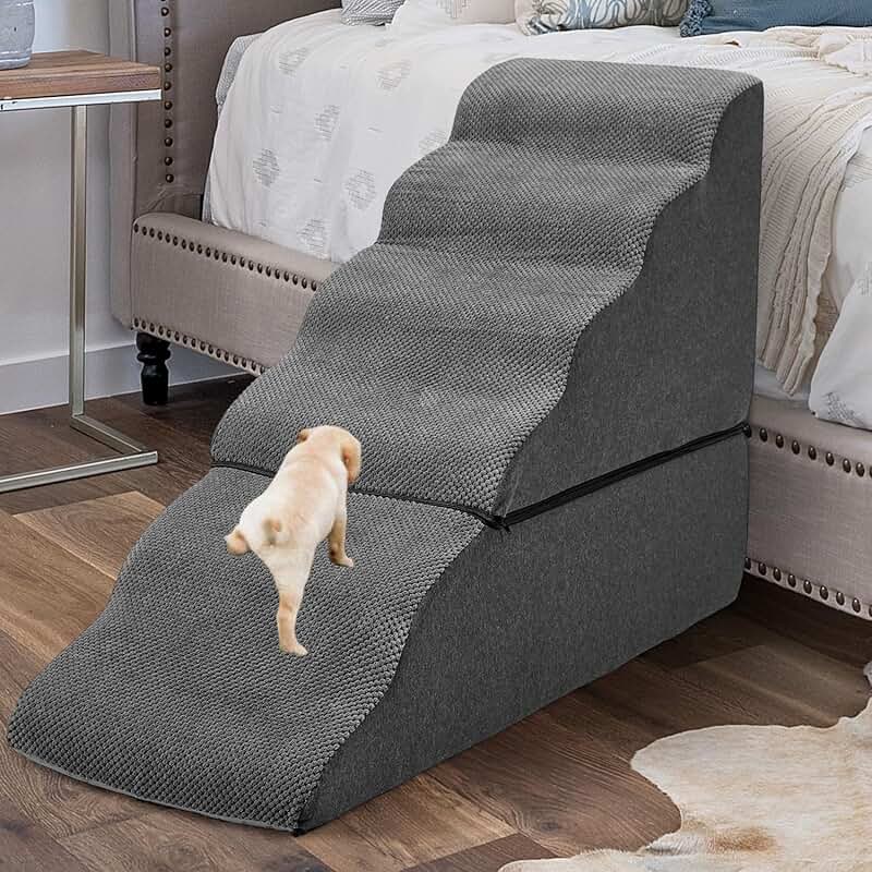 Dog Steps for High Bed, 6-Step Pet Stairs