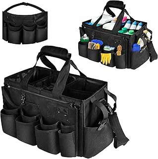 Large Cleaning Caddy Bag with Removable Apron