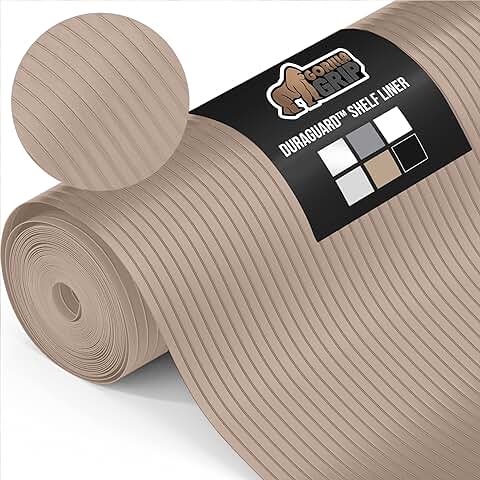 Durable Waterproof Beige Shelf Liner for Cabinets