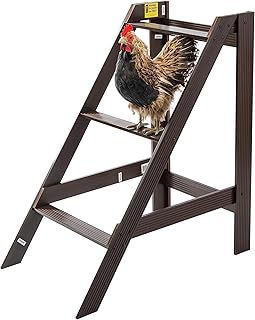 Medium Walnut L-Frame Chicken Perch for Up to 6 Birds