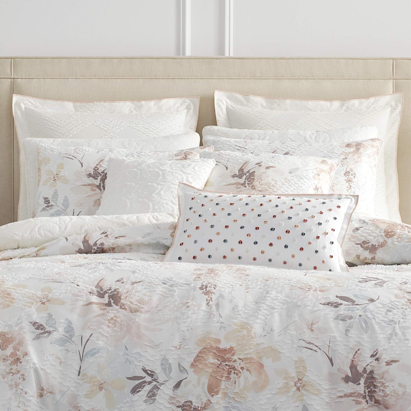 Liana Euro Sham, 26x26, White