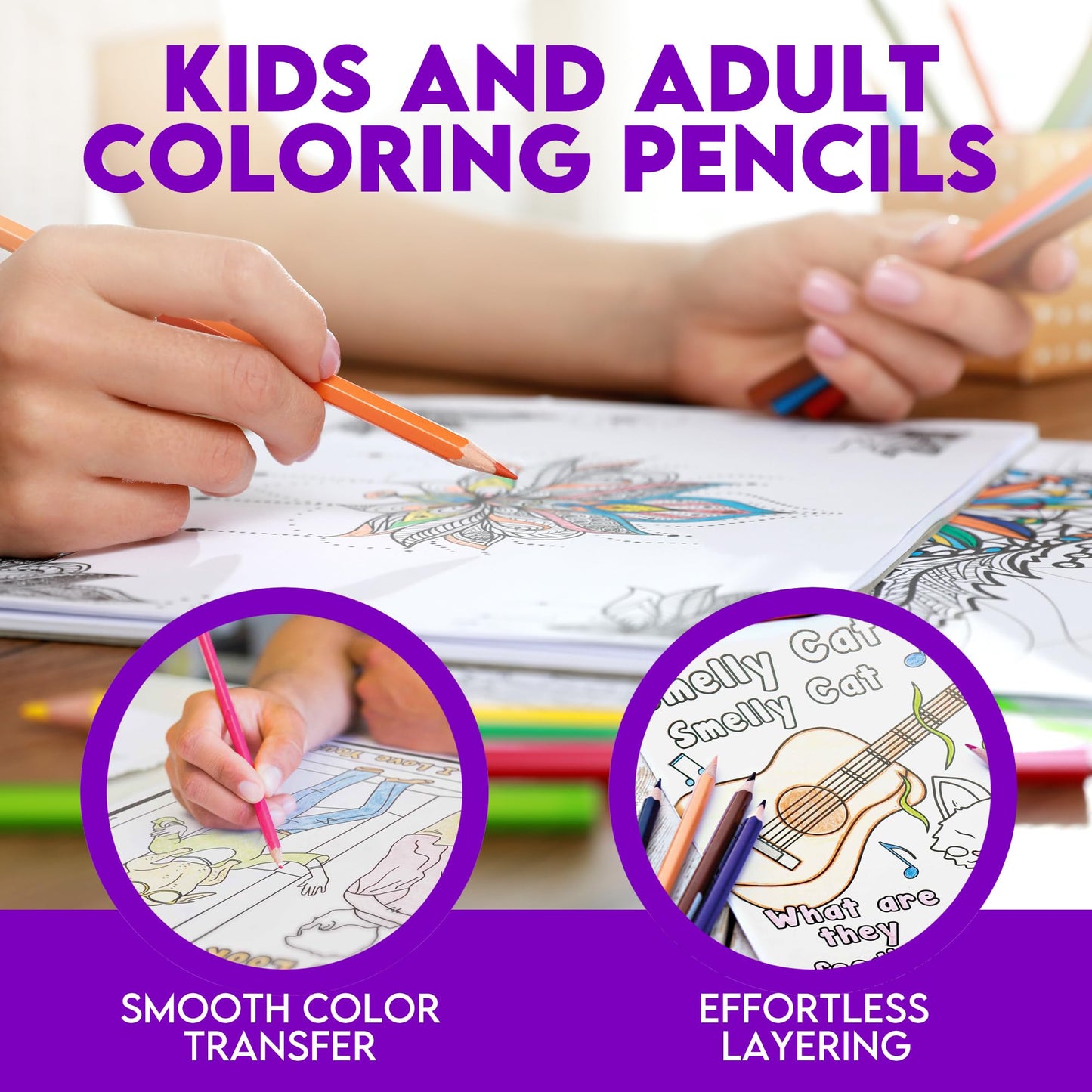 12 Soft Core Colored Pencils Set for Drawing and Art