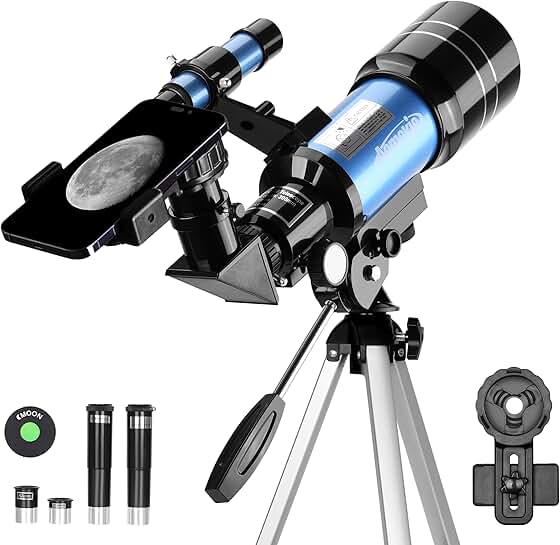 70mm Telescope with Tripod and Accessories