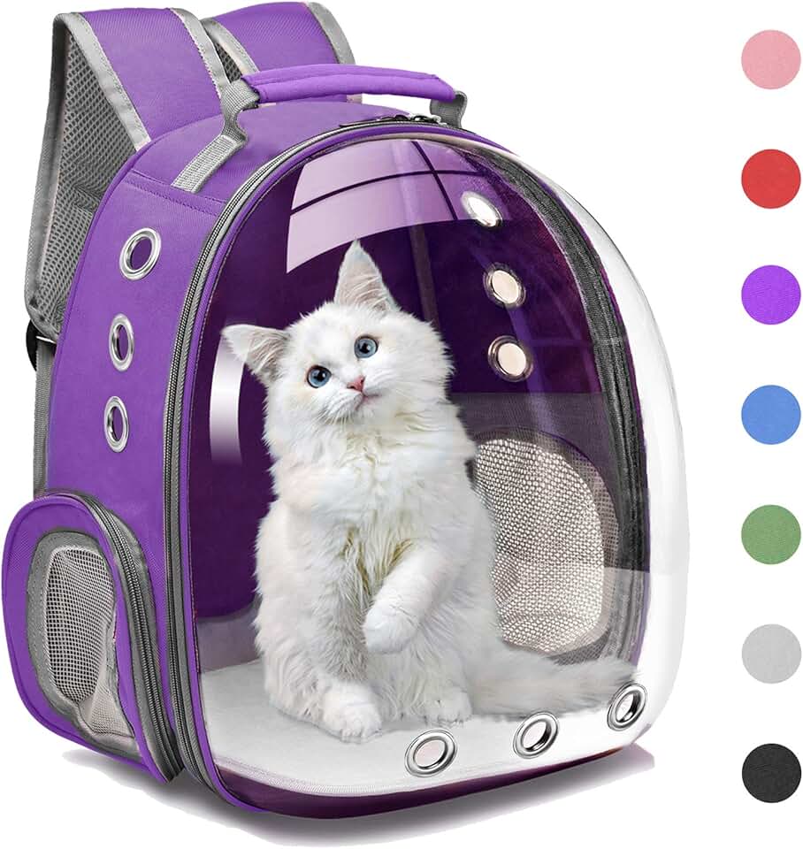 Small Cat and Dog Bubble Backpack Carrier for Travel
