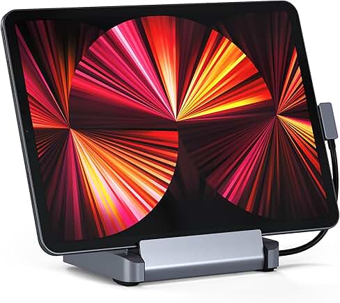 6-in-1 USB C Hub and Foldable Stand for iPad