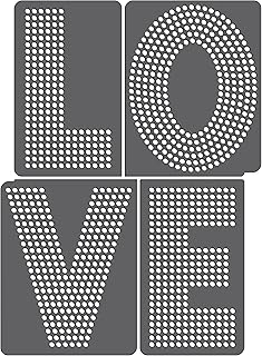 Black 5-Inch Rhinestone Letter Magnetic Template