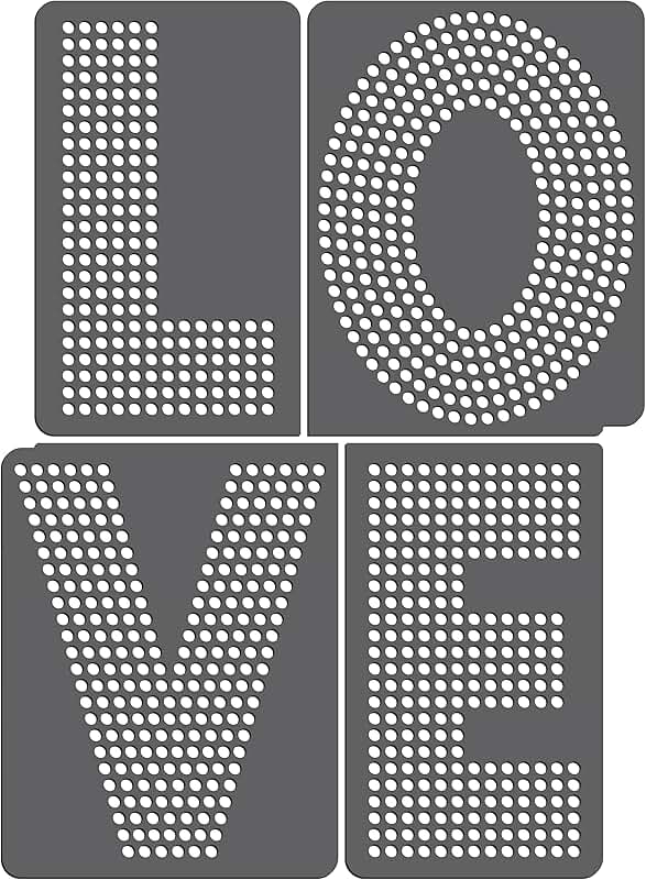 Black 5-Inch Rhinestone Letter Magnetic Template