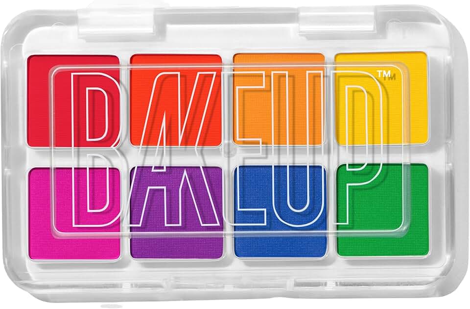 Primary Eyeshadow Palette with 6 Matte and 2 Shimmer Shades