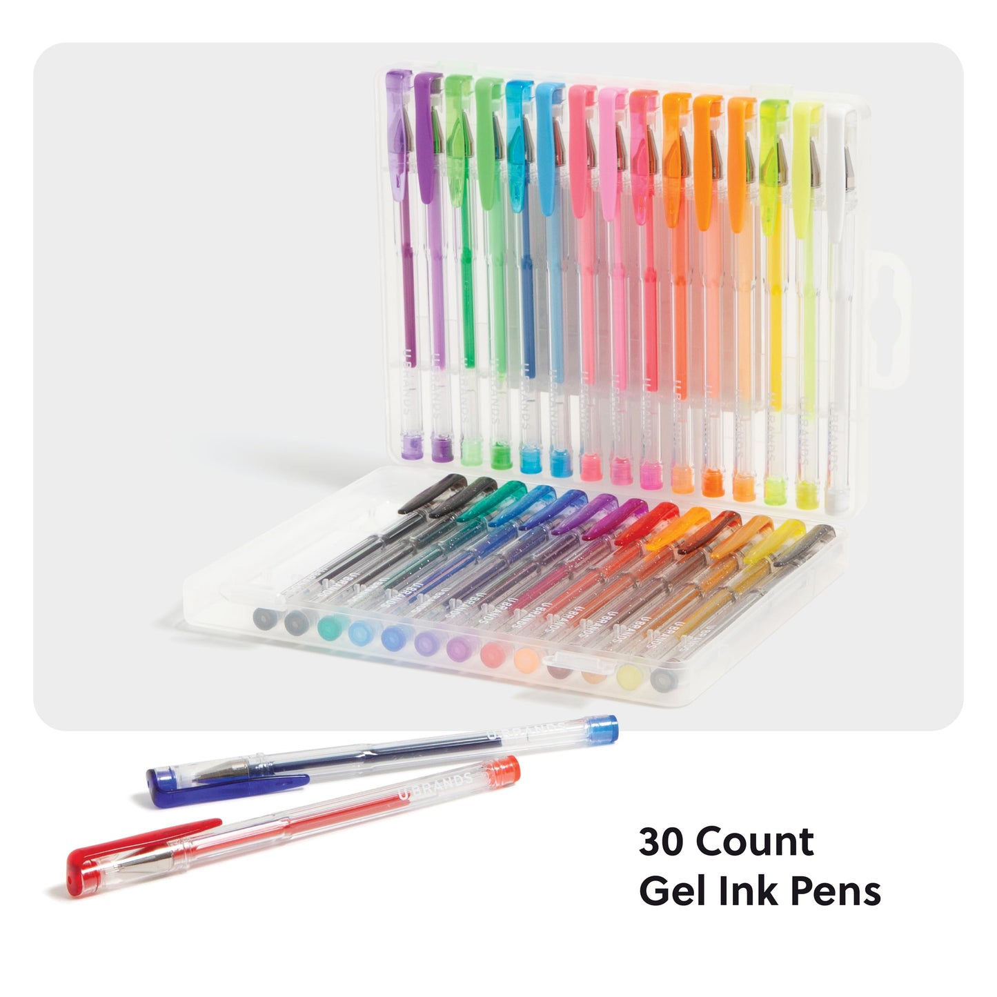 Set of 30 Metallic Gel Pens in Assorted Colors