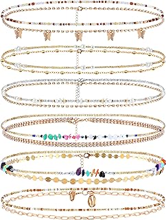 12 Pcs Adjustable Waist Beads for Women