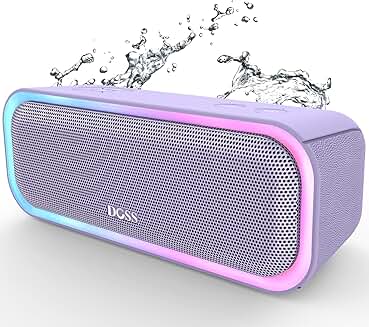 Wireless Bluetooth Speaker with 20W Stereo Sound and Lights