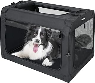 Soft-Sided Collapsible Dog Crate for Medium and Large Dogs