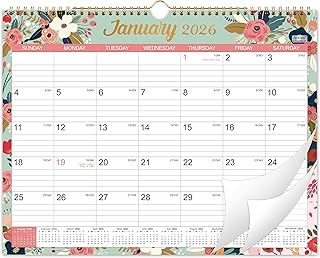 2026 Wall Calendar with Notes and To-Do List