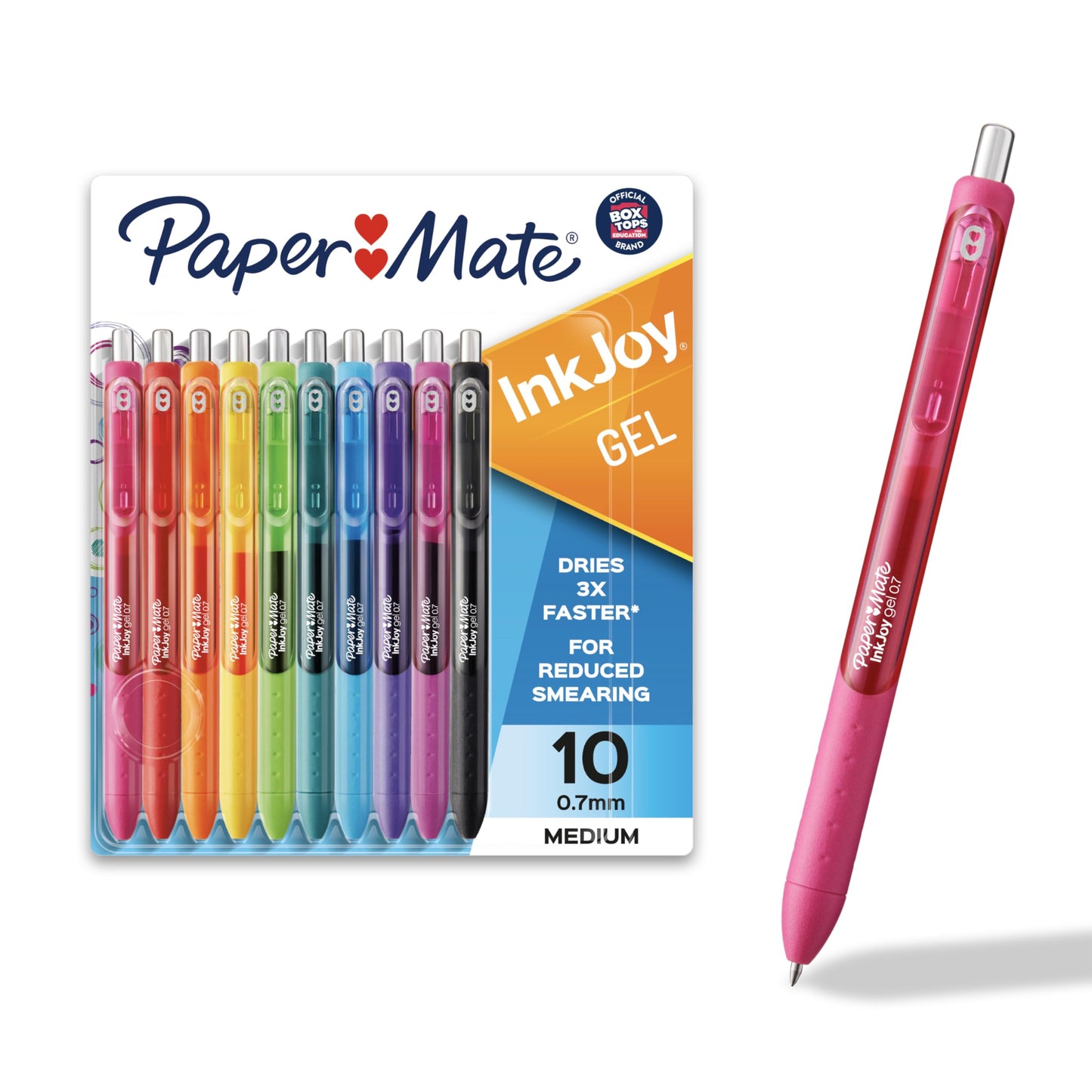 10 Assorted Gel Pens with Medium Point