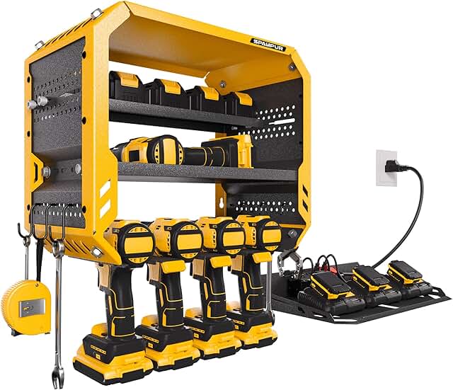 Wall Mount Tool Organizer and Storage Shelf