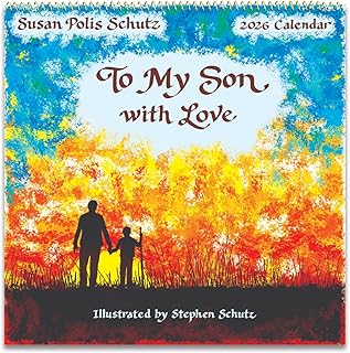 Wall Calendar for Son with Love, 12 x 12 inches