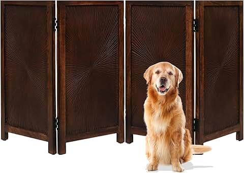 Foldable Indoor Pet Gate for Doorways and Stairs