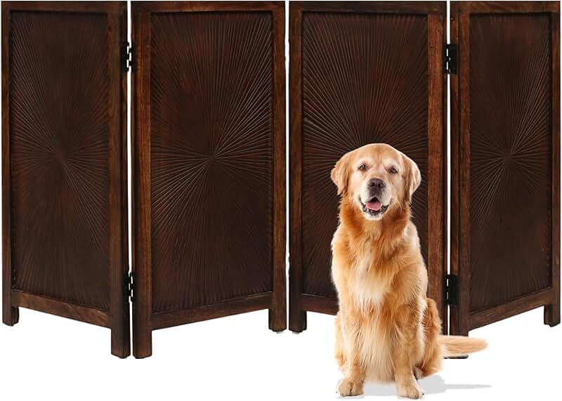 Foldable Indoor Pet Gate for Doorways and Stairs