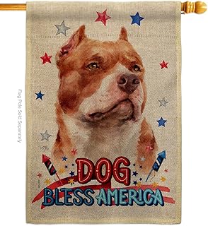 Patriotic Dog House Flag for Garden or Yard