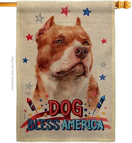 Patriotic Dog House Flag for Garden or Yard