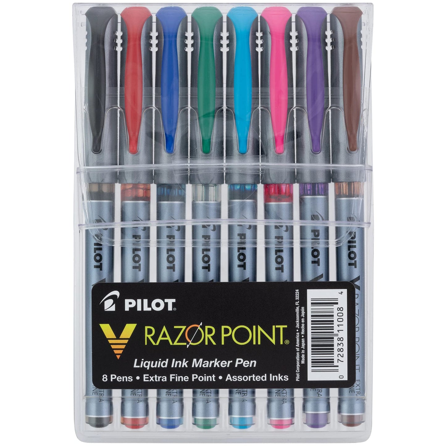 8 Assorted Color Liquid Ink Markers