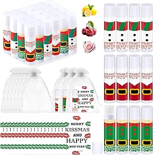 Christmas Lip Balm Set with Cards and Bags