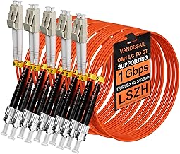 5 Pack OM1 Duplex Multimode Fiber Patch Cables 6M