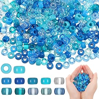 3000 Blue Pony Beads for Craft Jewelry and Accessories