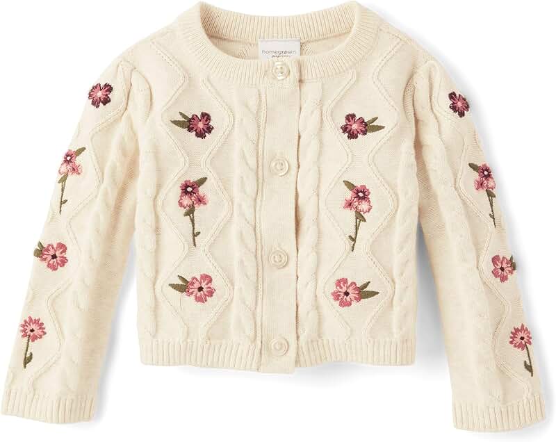 Baby Girl and Newborn Long Sleeve Cardigan