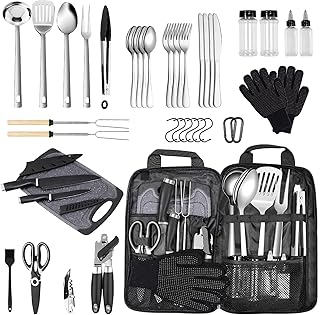 Camping Kitchen Utensil Set for Outdoor Cooking