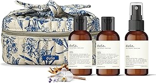 Santal Gift Set with Room Spray, Hand Cream, Soap, Pouch
