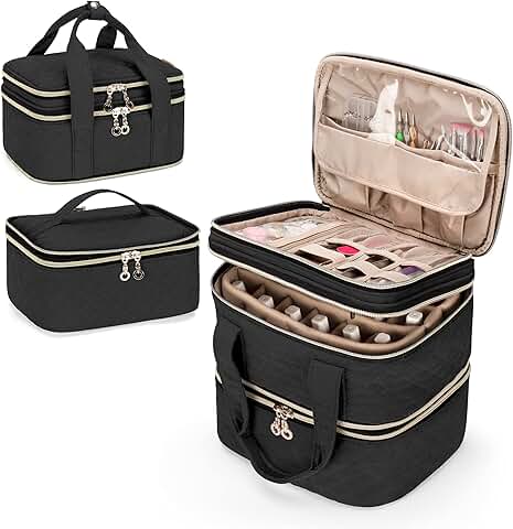 3-Layer Nail Polish Organizer Holds 48 Bottles