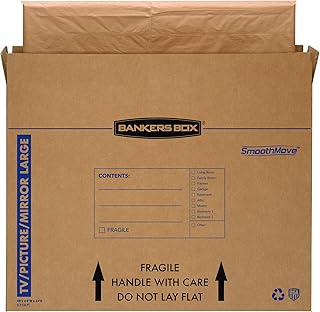 Large moving box for TV, picture, or mirror (4-pack)